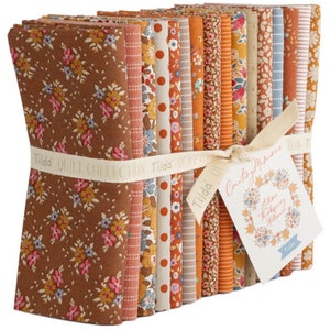Tilda Creation Memories Herbst + Thanksgiving + Halloween Fat Quarter Bundle 16 count 18” x 22” #TIL300208
