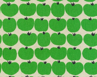 Tomatoes Green Cotton/Flax Robert Kaufman #SB-850412D1-2 Sevenberry Cotton/Flax Prints Collection 43/44” Wide