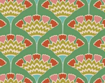 Pie in the Sky- Tasselflower Green Quilt Fabric 100% Cotton Tilda TIL100497-V11