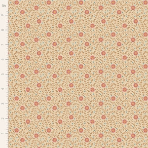 Tilda Fabrics Sanctuary Daisydream Tan Quilt Fabric #TIL100568-V15
