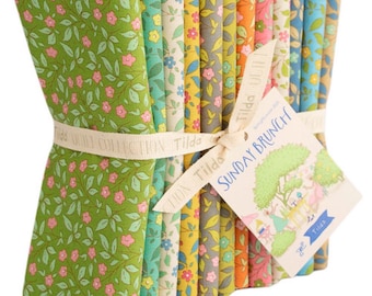 Tilda Sunday Brunch Fat Quarter Blenders Bundle 12 count 20” x 22” #TIL300226