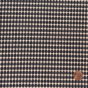 Down On The Farm Eggs by Whistler Studios of Windham Fabrics 1930’s Reproduction Fabric Vintage Retro Black & Neutral