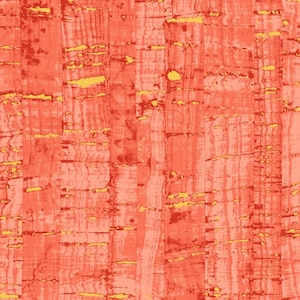 Coral Cotton Print cork like appearance w/metallic from Windham Uncorked by Another Point of View Collection #50107M-38