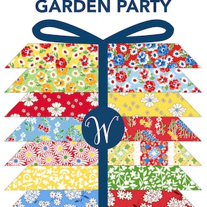 Fabric Bundle Garden Party, 27pcs/bundle by Whistler Studios of Windham Choose from Fast quarters, Half yards or Fat Eighths #FATQGRPR-X