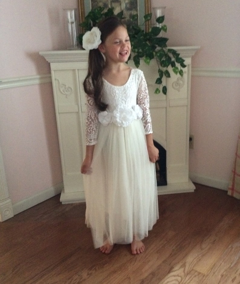 Winter Flower Girl Dress