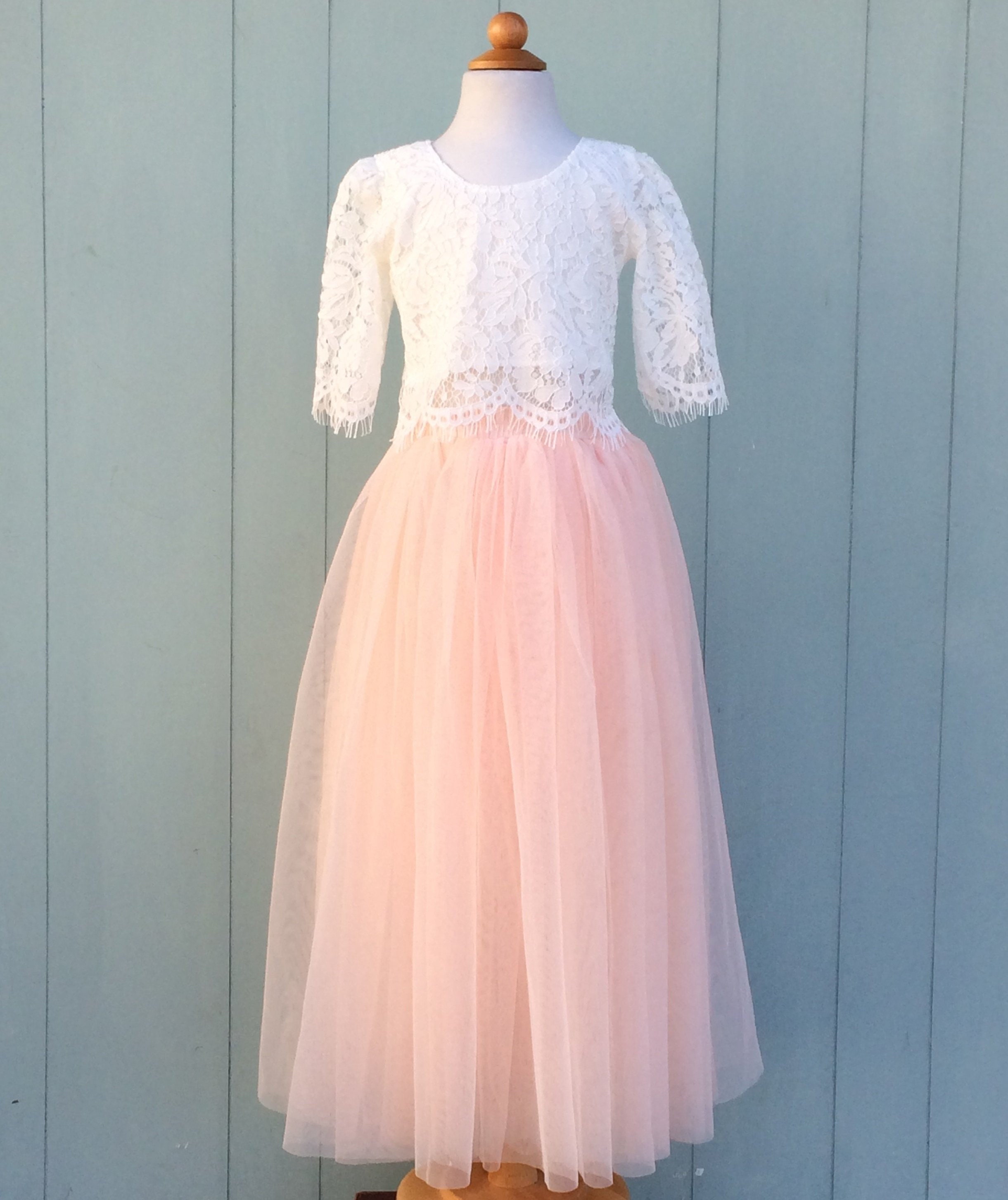Pink Flower Girl Dresses For Beach Wedding Hut Bar