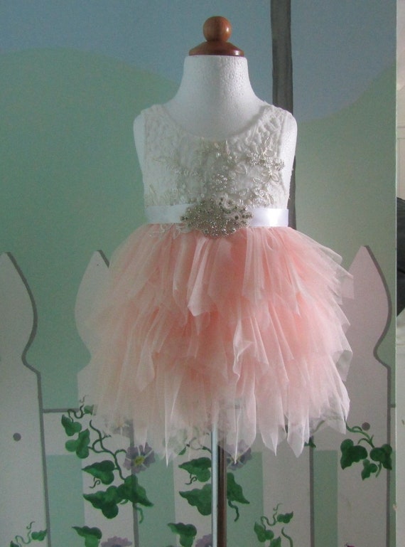 blush pink infant dress