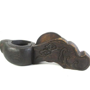 Japanese Antique Sumitsubo (Ink Pot), Traditional Chalk Line Carpentry Tool