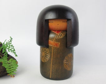 Japanese Vintage Kokeshi Doll, by Sekiguchi Sansaku