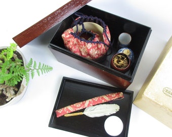 Japanese Vintage Portable Tea Ceremony Utensils, by Seishodo Kyoto