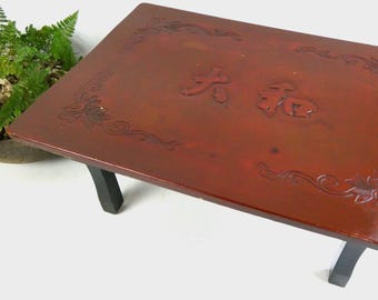 日本製ヴィンテージ木製小型折りたたみローテーブル - Etsy 日本