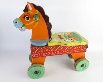 baby toy horse with wheels