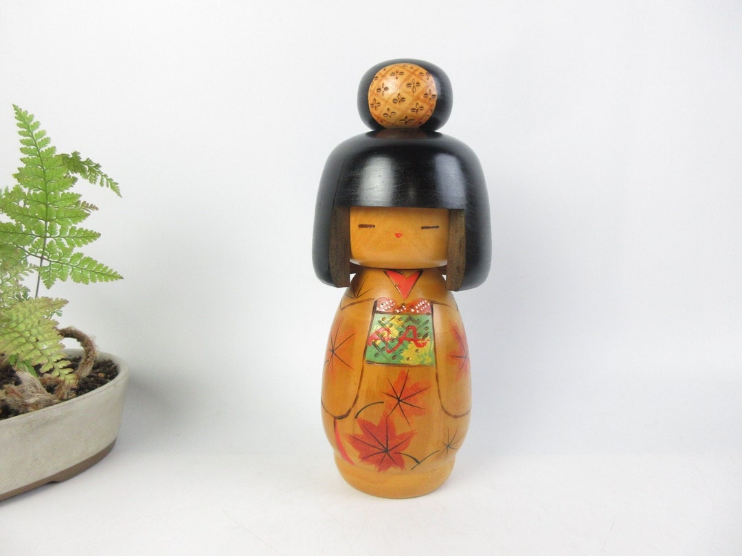 Japanese Vintage Kokeshi Doll by Keiji With Crack Etsy