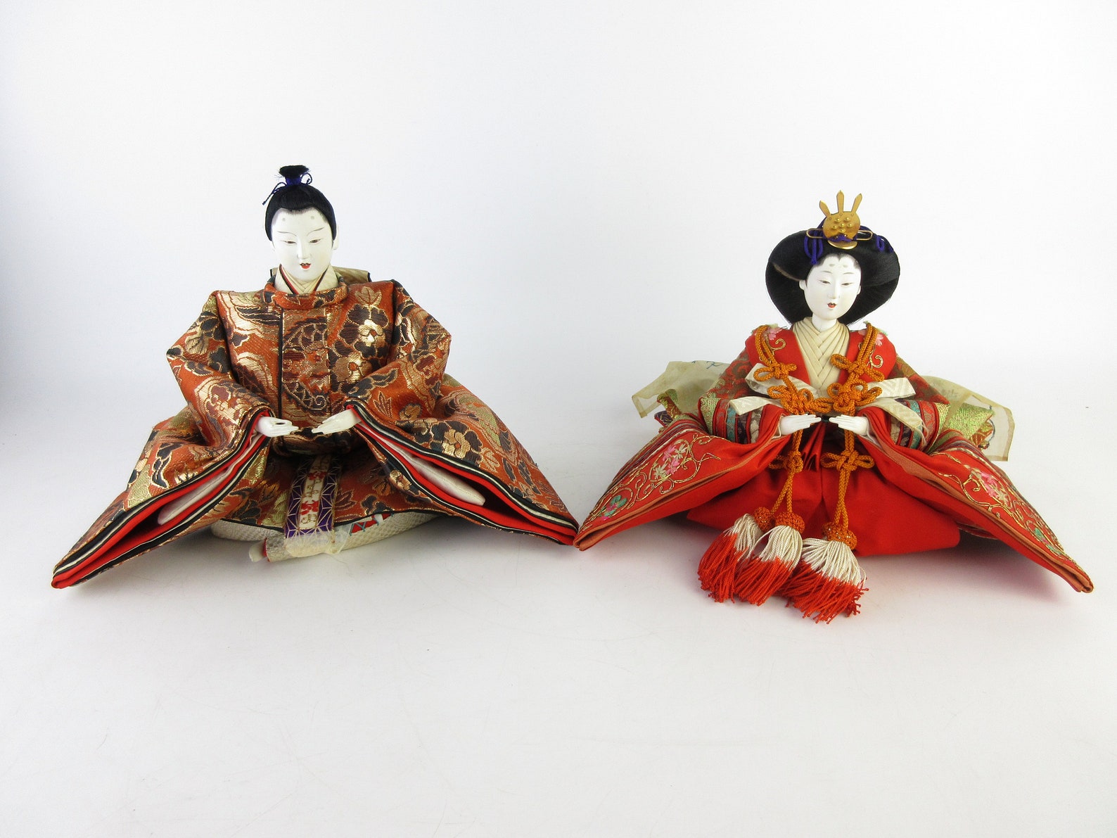 Japanese Vintage HINA Dolls Emperor and Empress Display for Etsy