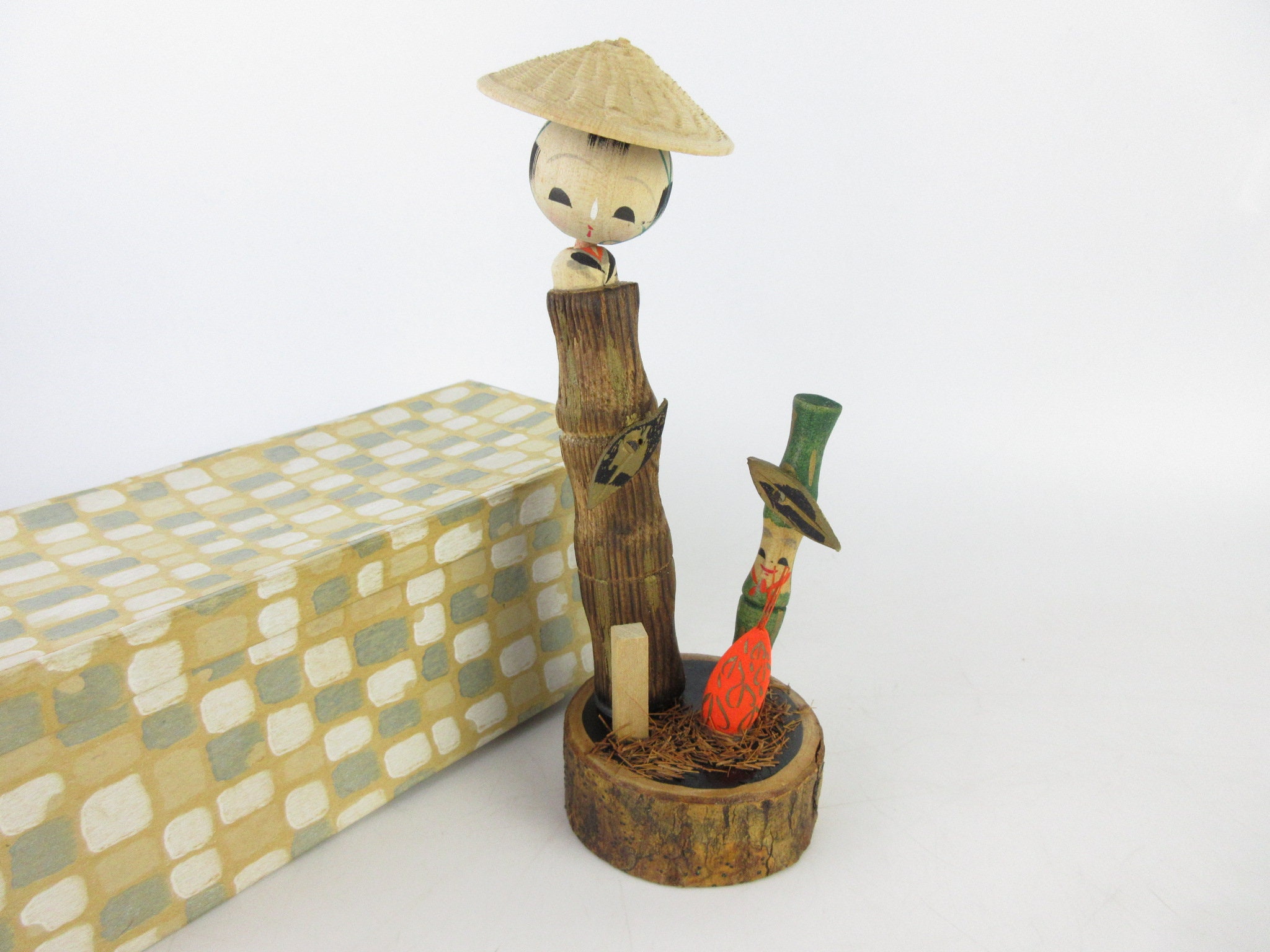 Bamboo Kokeshi Doll - Etsy