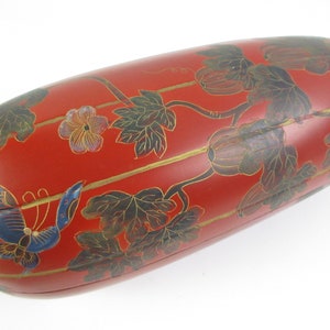 Japanese Antique Lacquered Wooden Box, Gourd Shape Box