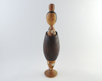 H31.5cm(12.4in) Vintage Japanese Kokeshi Doll