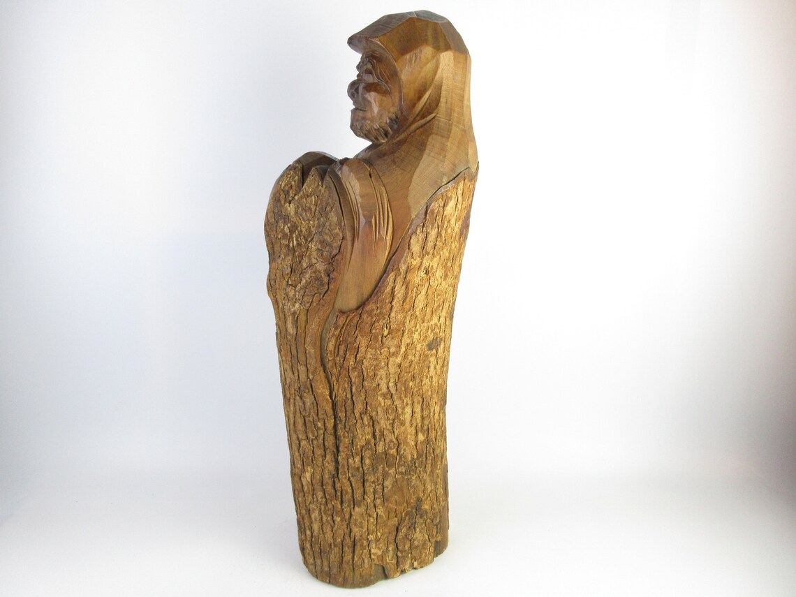 H55cm 21.7in japanische Vintage Holz schnitzen Daruma | Etsy