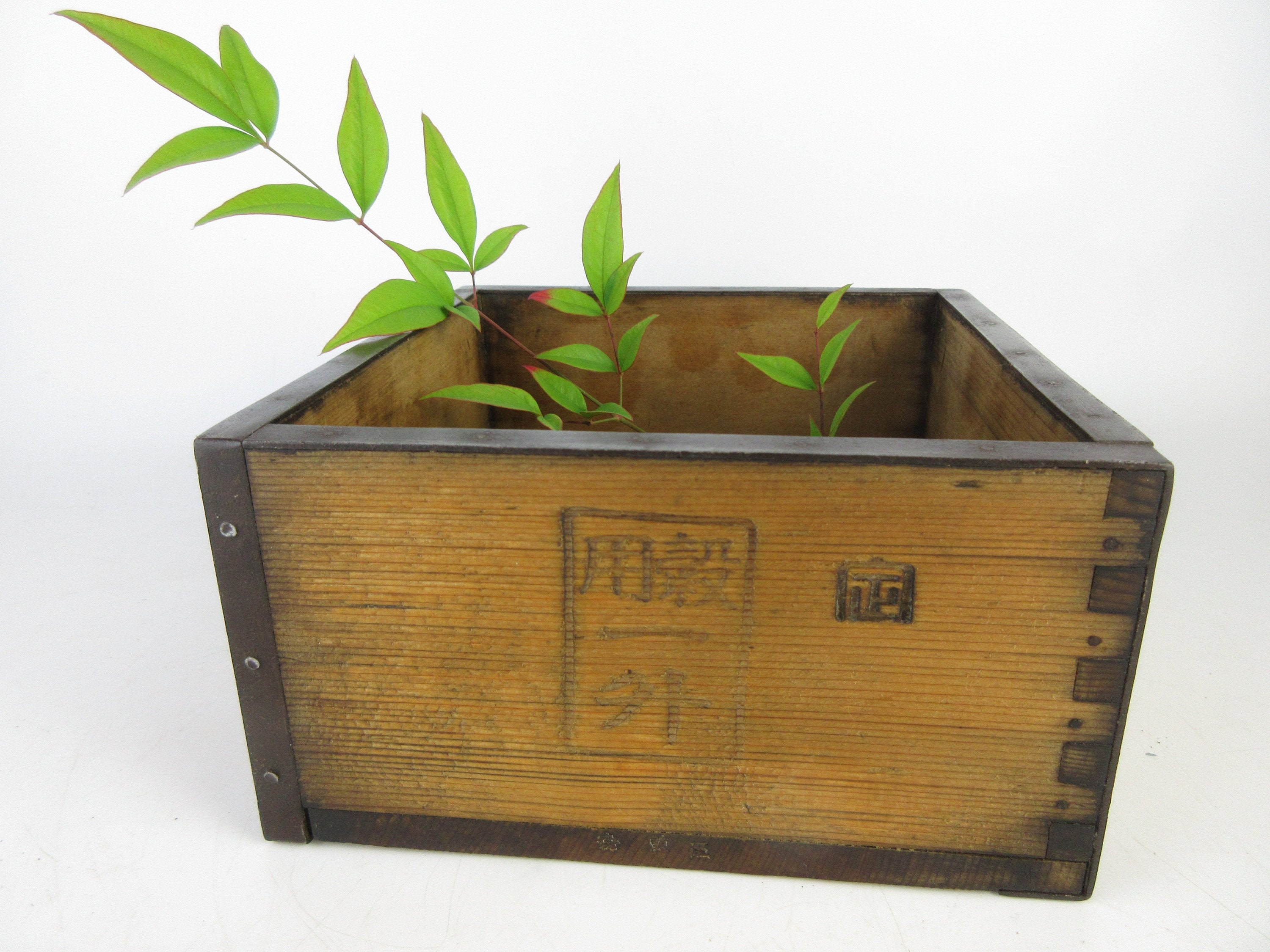Japanese Vintage Measuring Box Shabby box Etsy