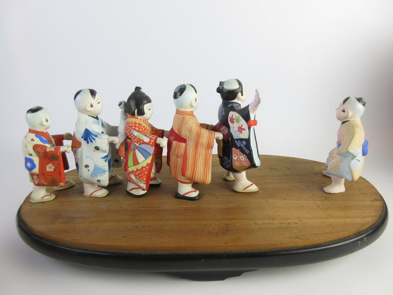 Japanese Vintage HAKATA Doll Clay dolls Children playing the Etsy