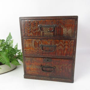 Japanese Antique Wooden Small Drawer