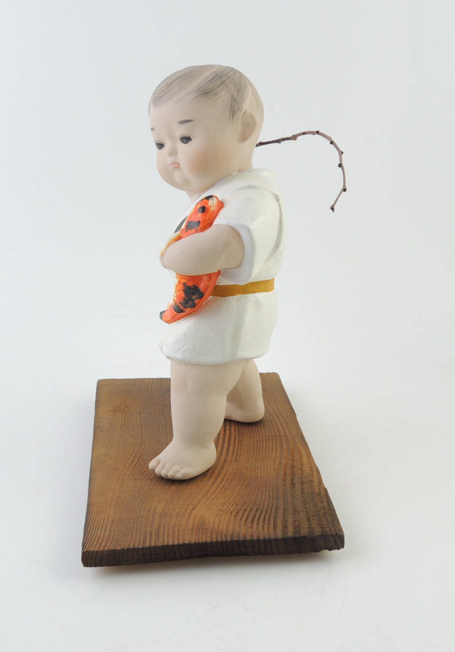 Japanese Vintage HAKATA Doll Clay doll Fishing Etsy