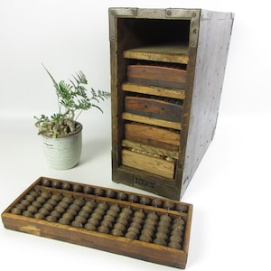 Japanese Antique Abacuses With Storage Box , Soroban
