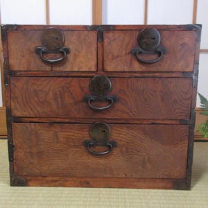 Japanese Antique Wooden Small Drawer