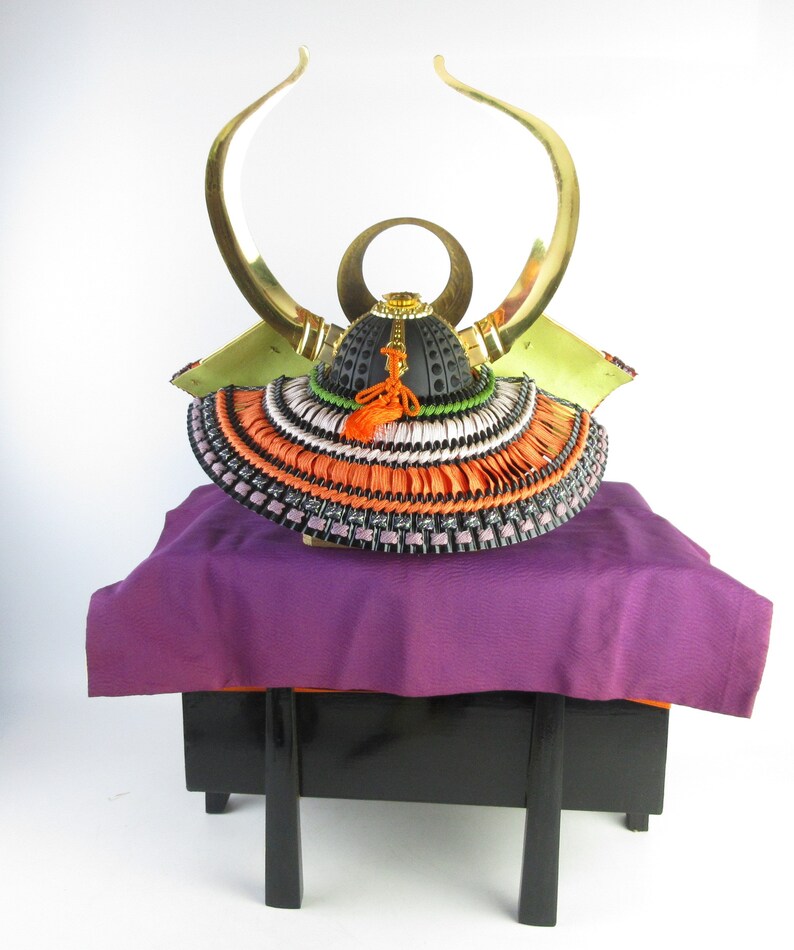 Japanese Miniature Samurai Helmet Kabuto By Tadashige Etsy