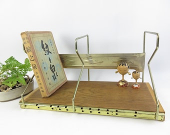 Japanese Vintage Book Stand, Industrial, Shabby