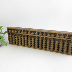 Japanese Vintage Abacus, Soroban "Takabanashi Fishnet Store"