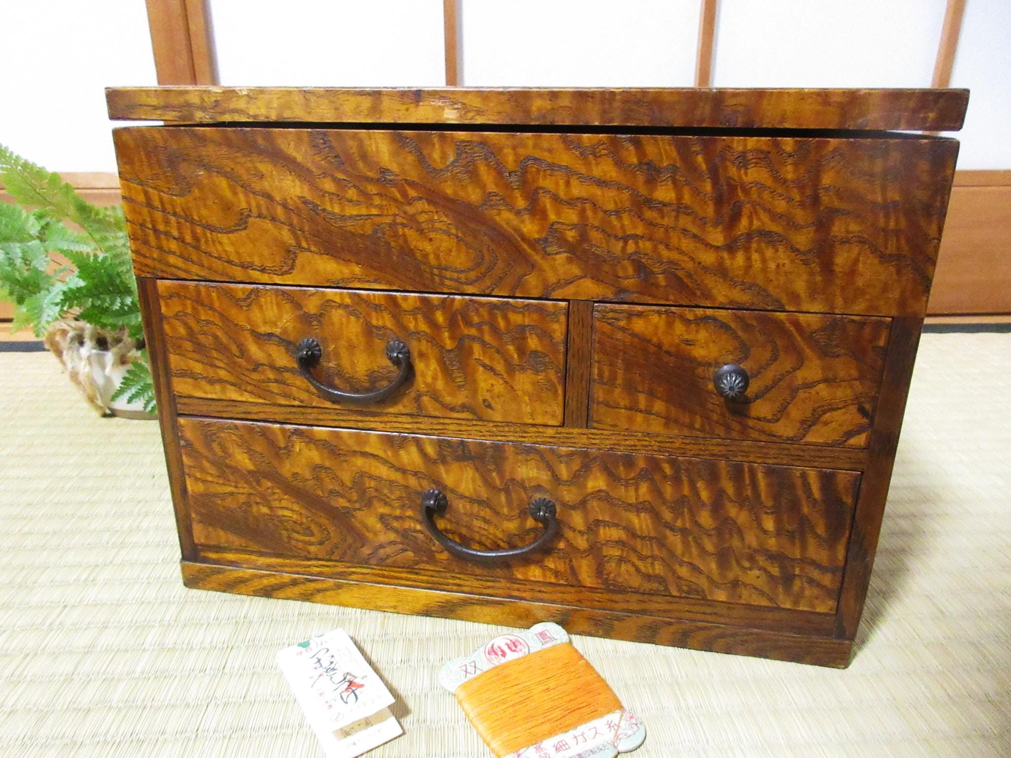 Antique Wooden Japanese Chests - Etsy