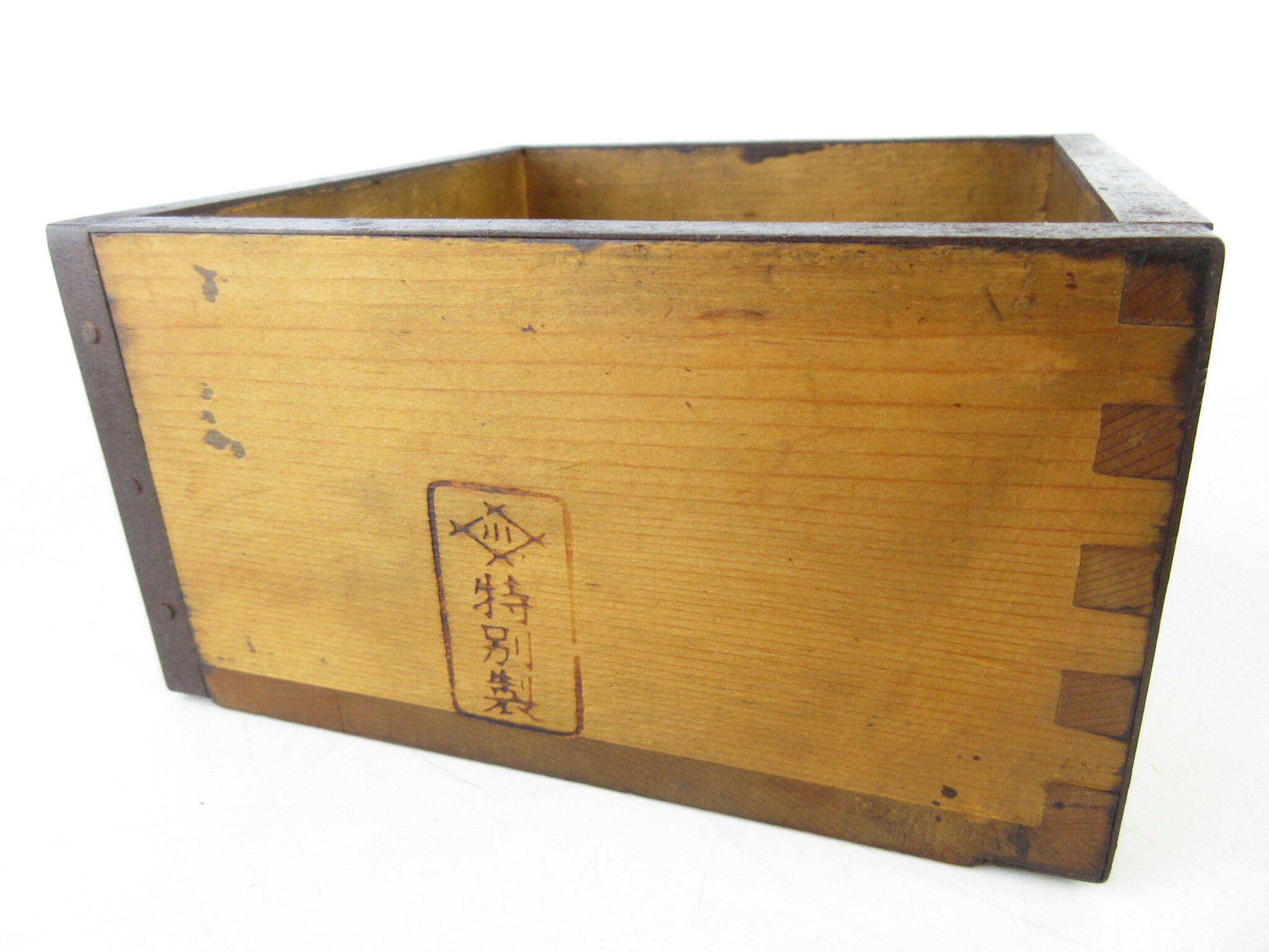 Japanese Vintage Measuring Box shabby box Etsy