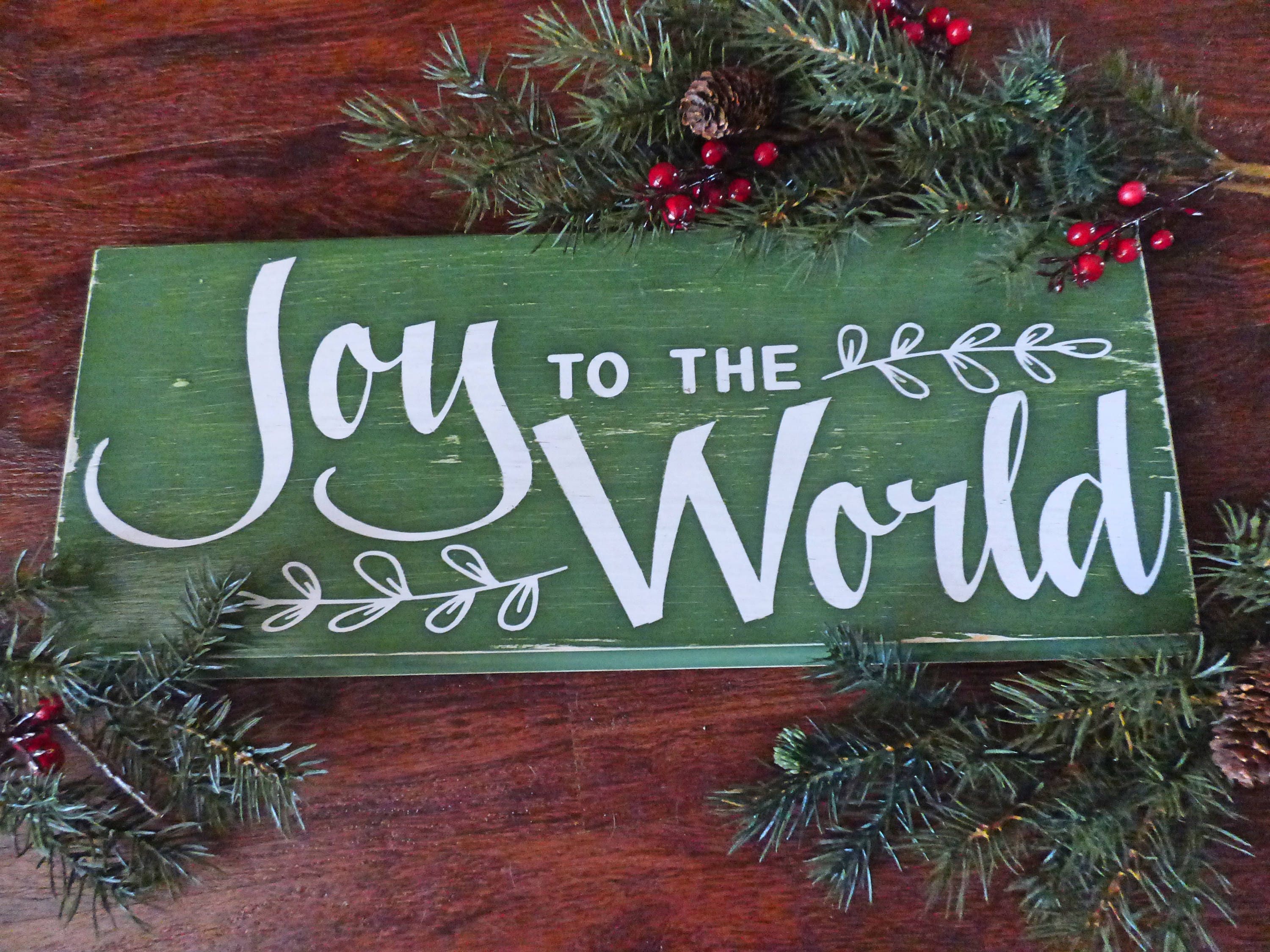 Joy To The World Christmas Sign Religious Decor  Etsy