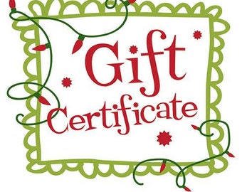 Gift certificate - Life In Grain - carved wood signs, home decor, wedding gifts, anniversary gifts and more
