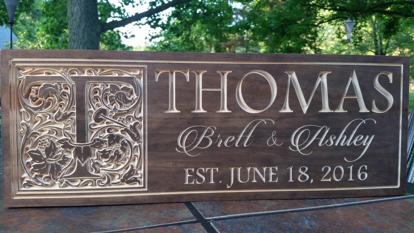 Established Family Sign Wood Wedding Gift Sign Wood Etsy