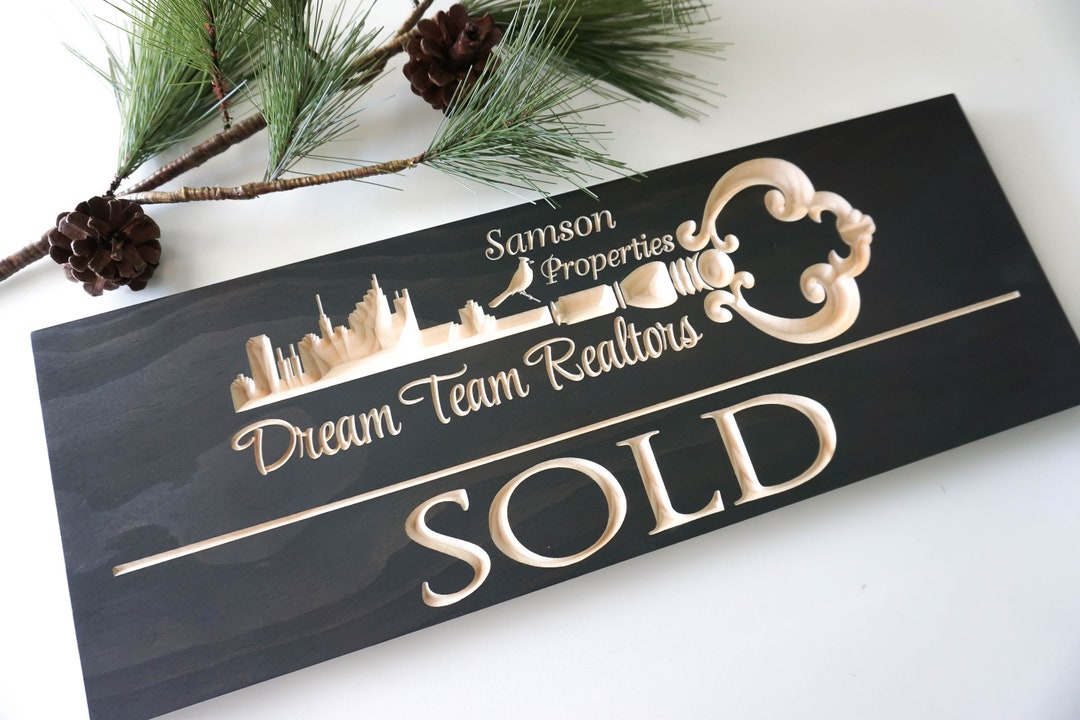 Sold Prop Sign Sold Sign Real Estate Closing Sign Photo Prop Real Estate Agent Buying ...