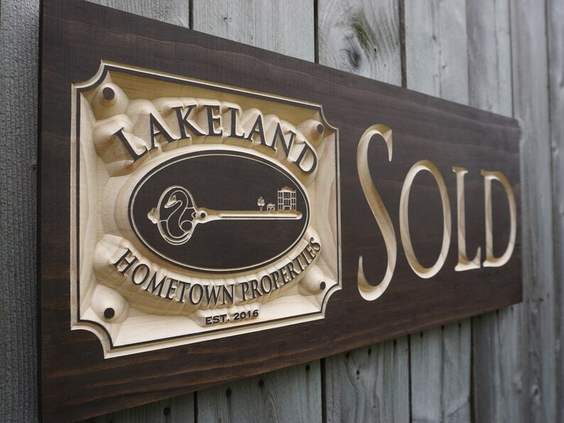 Realtor Personalized Real Estate Agent sign custom real Etsy