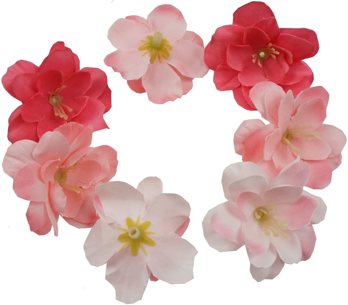 Cherry Blossom Flower Heads 100pcs Colorfulife Artificial Etsy