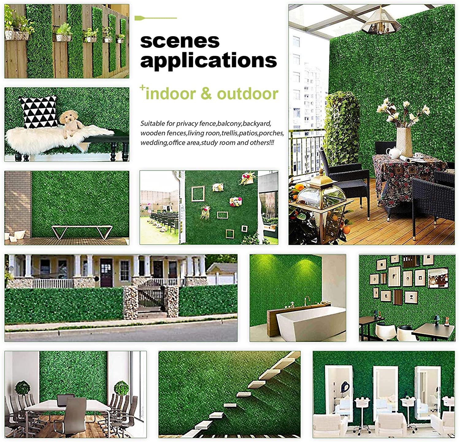 12 PCS-20 x 20 künstliche Boxwood Zaun Panels UV | Etsy