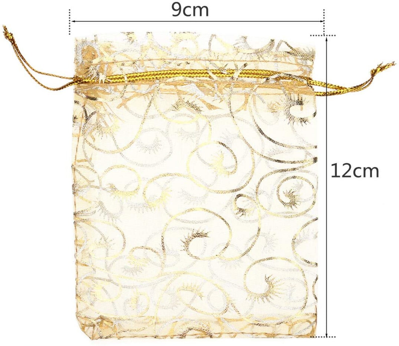 Organza Drawstring Gift Bags 100PcsGolden Etsy