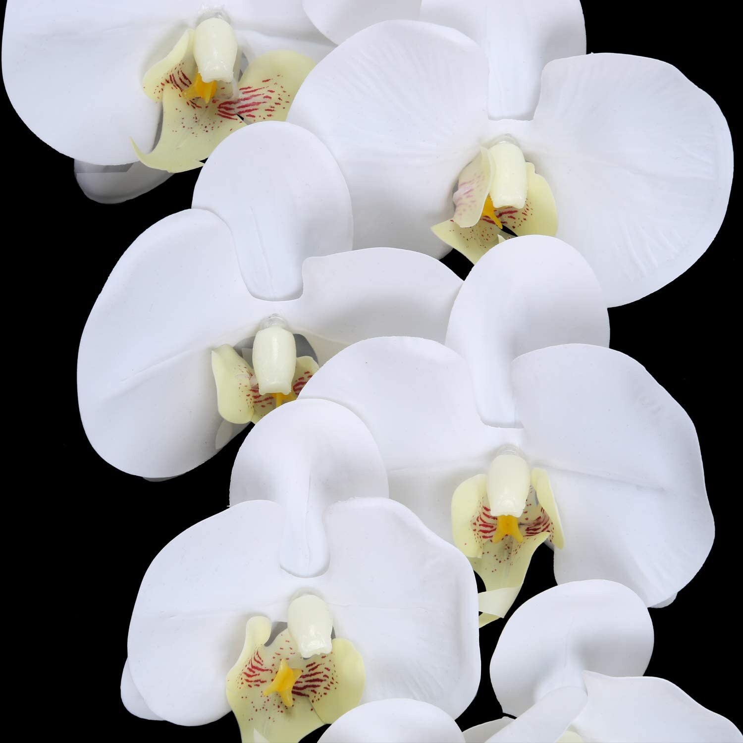 Artificial Orchid Stems Set of 3 PU Real Touch White Orchid 37 Etsy
