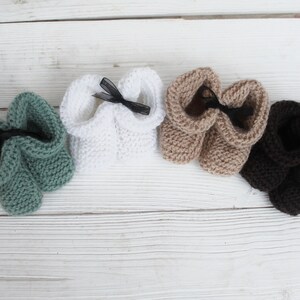Petits Chaussons Bebe Taille Naissance Couleur Marron Beige Etsy Ireland