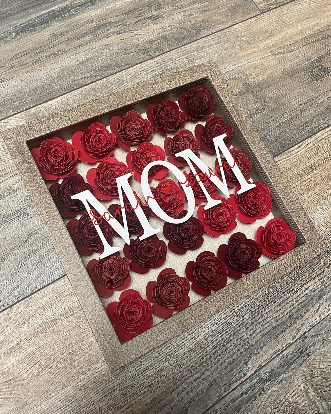 Mothers Day Gift Flower Shadow Box Gift for Her Gift - Etsy