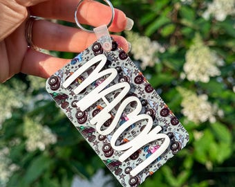 Monster Truck Back Pack Bag Tags - Personalized Acrylic Name Bag Tag - Back to School Bag Tag - Diaper Bag Tag - Tags for Boy - Bag Charm