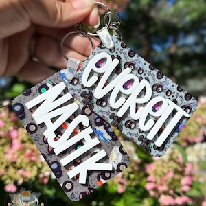Monster Truck Back Pack Bag Tags - Personalized Acrylic Name Bag Tag - Back to School Bag Tag - Diaper Bag Tag - Tags for Boy - Bag Charm