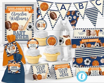 Sports Baby Shower Etsy