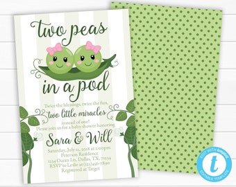 two peas in a pod baby shower decorations
