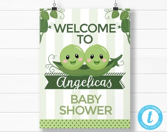 Two Peas In A Pod Baby Shower Etsy