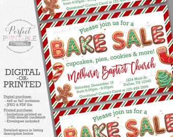 bake sale flyer etsy